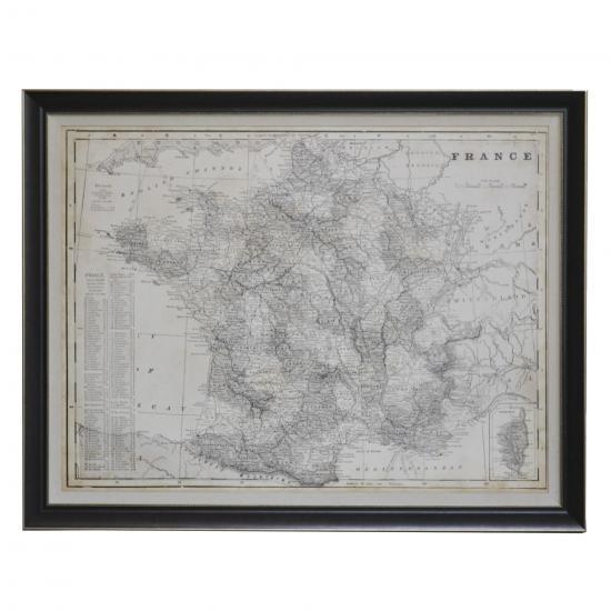 QUADRO MAPA FRANCE