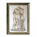 QUADRO 3 GRACES COSTAS MOLD.PRATA L/G 1