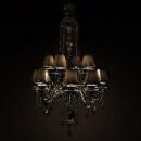 LUSTRE CRISTAL BLACK MARIA THERESA 2TIERS 12 LAMPS 1